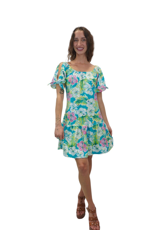 Diasey Dress, Maui Hibiscus Pattern - Patti Biggs Zoomed