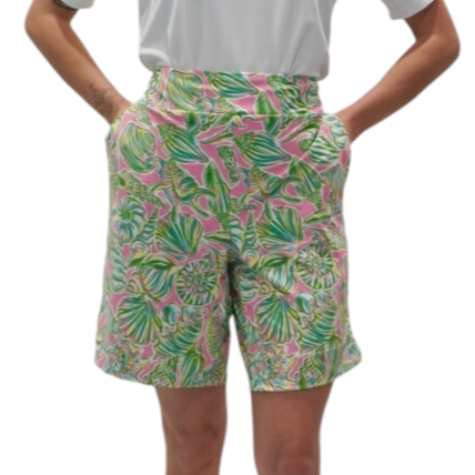 Blair Golf Shorts, Maui Hibiscus -Patti Biggs Zoomed