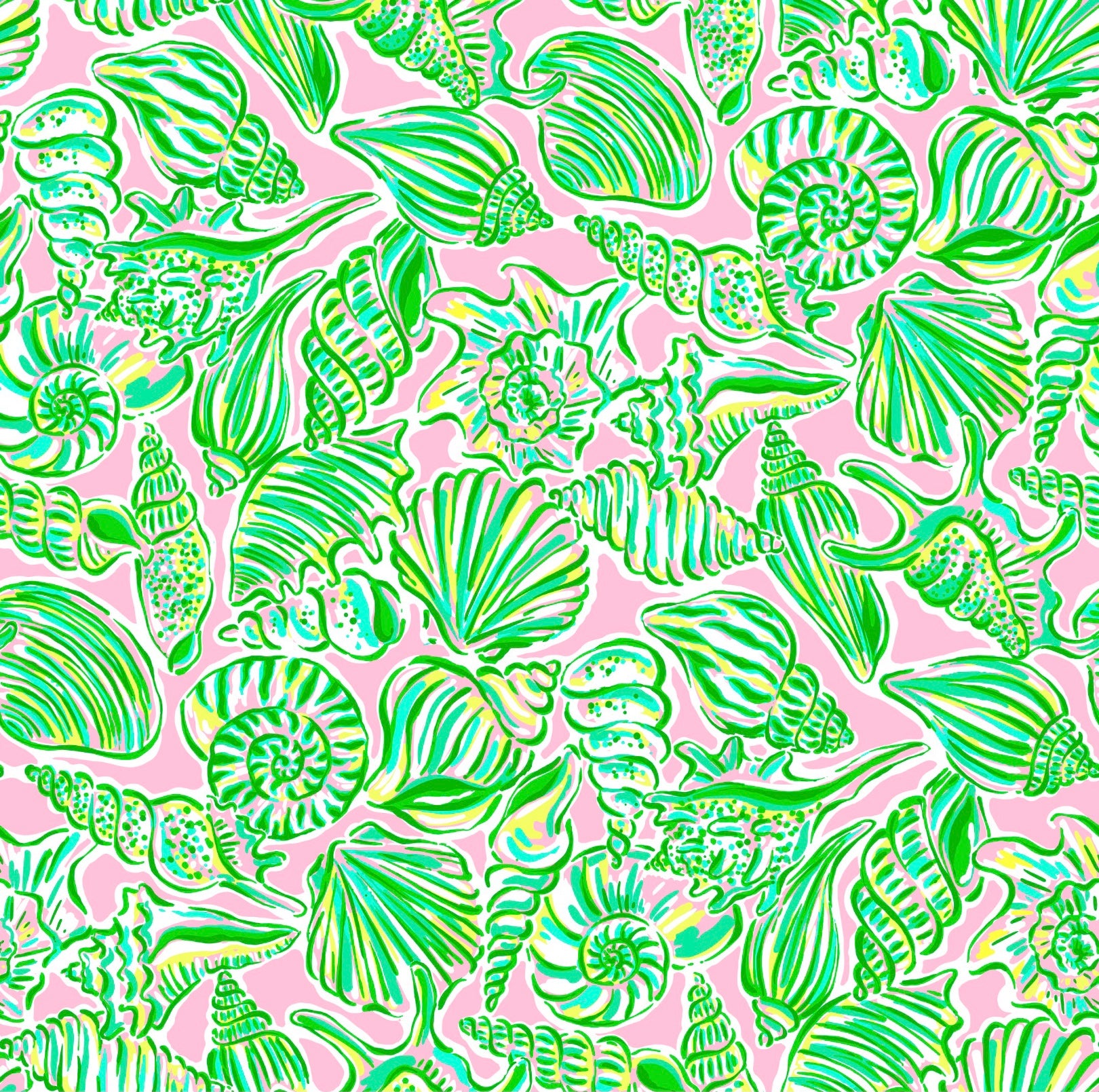 Sanibel Pink Green - Patti Biggs Zoomed