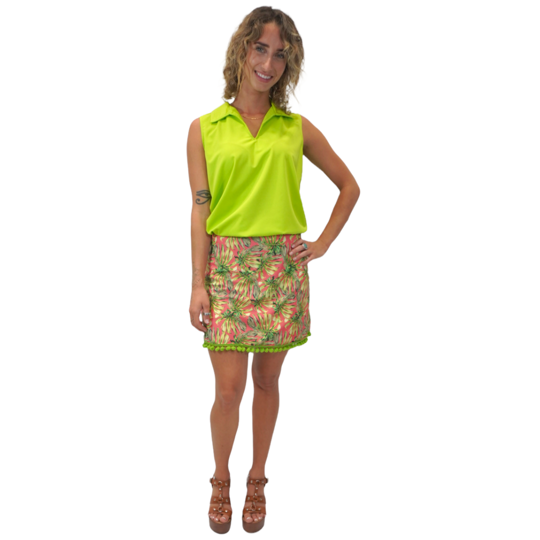 Libby Polo Top Sleeveless - Solids